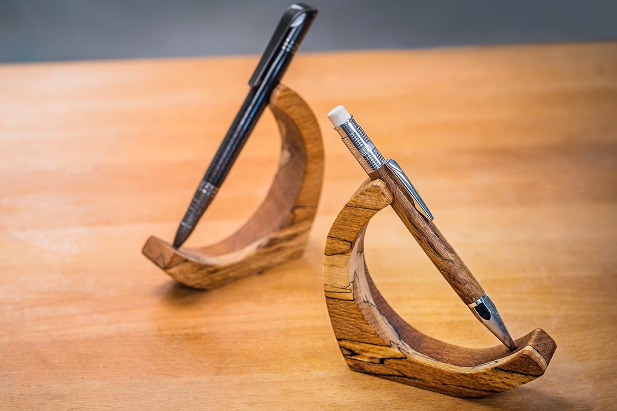 How to Make a Crescent Pen Holder - Woodworking Wisdom